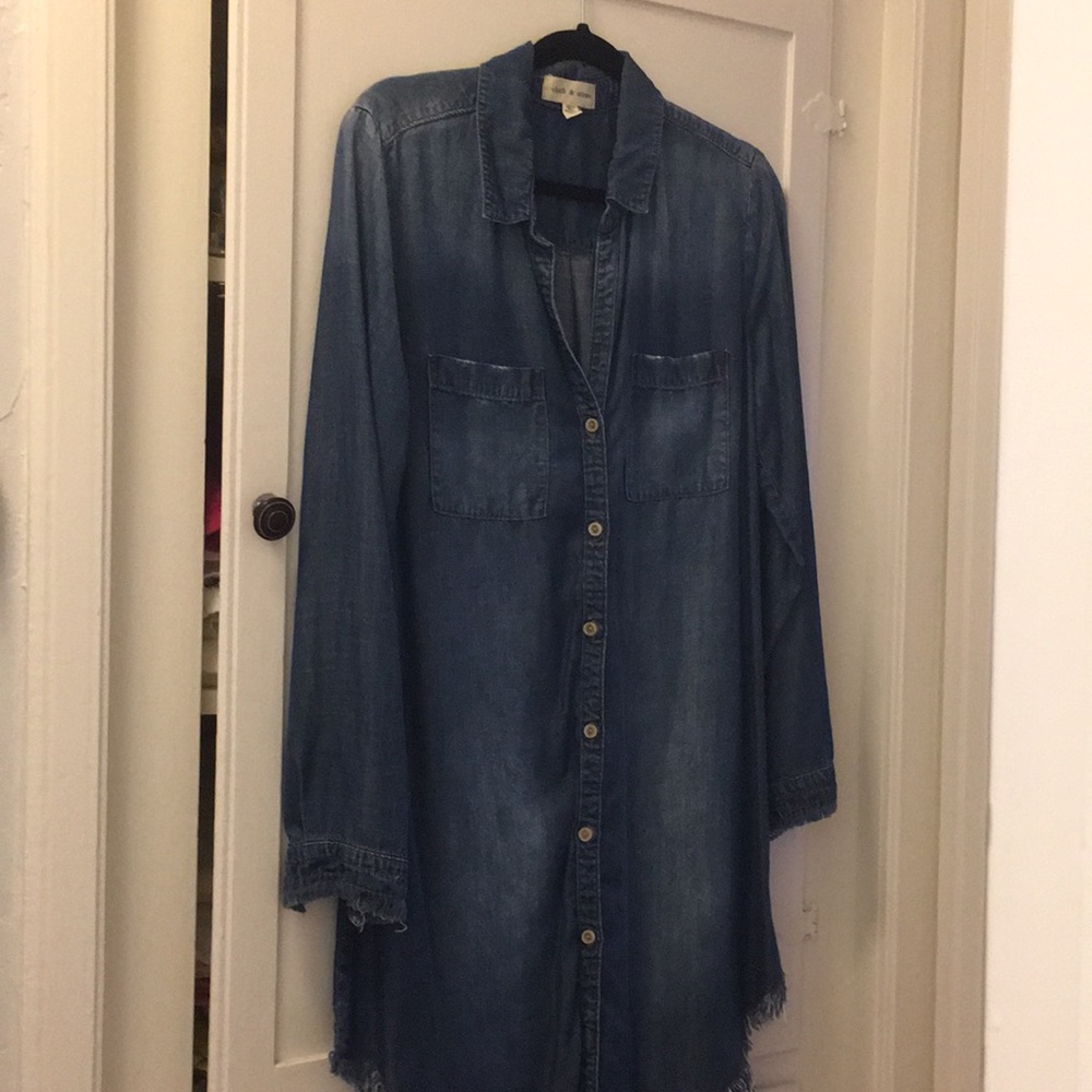 Cloth and Stone denim dress.